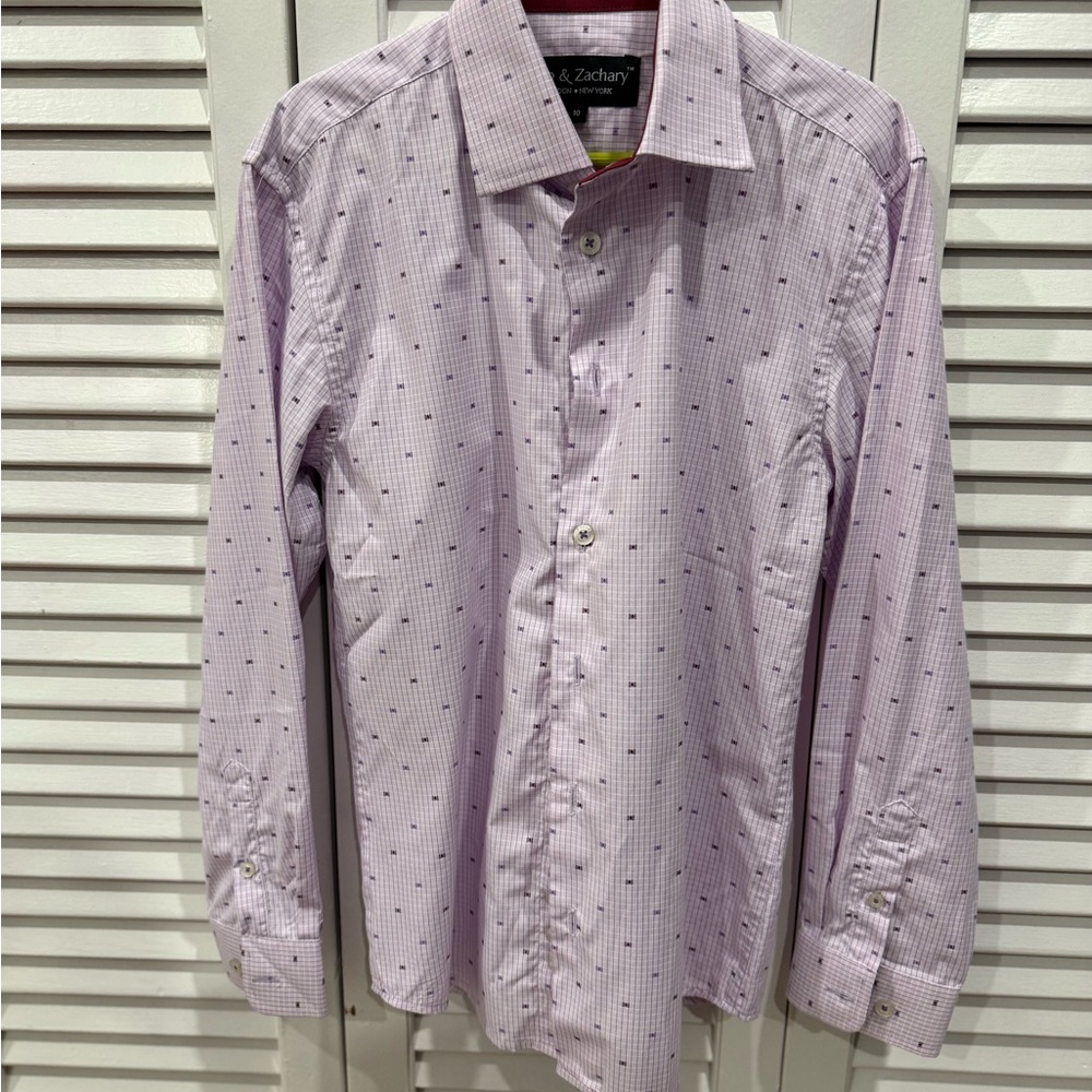 Preppy Kids Lavender Button Down Shirt